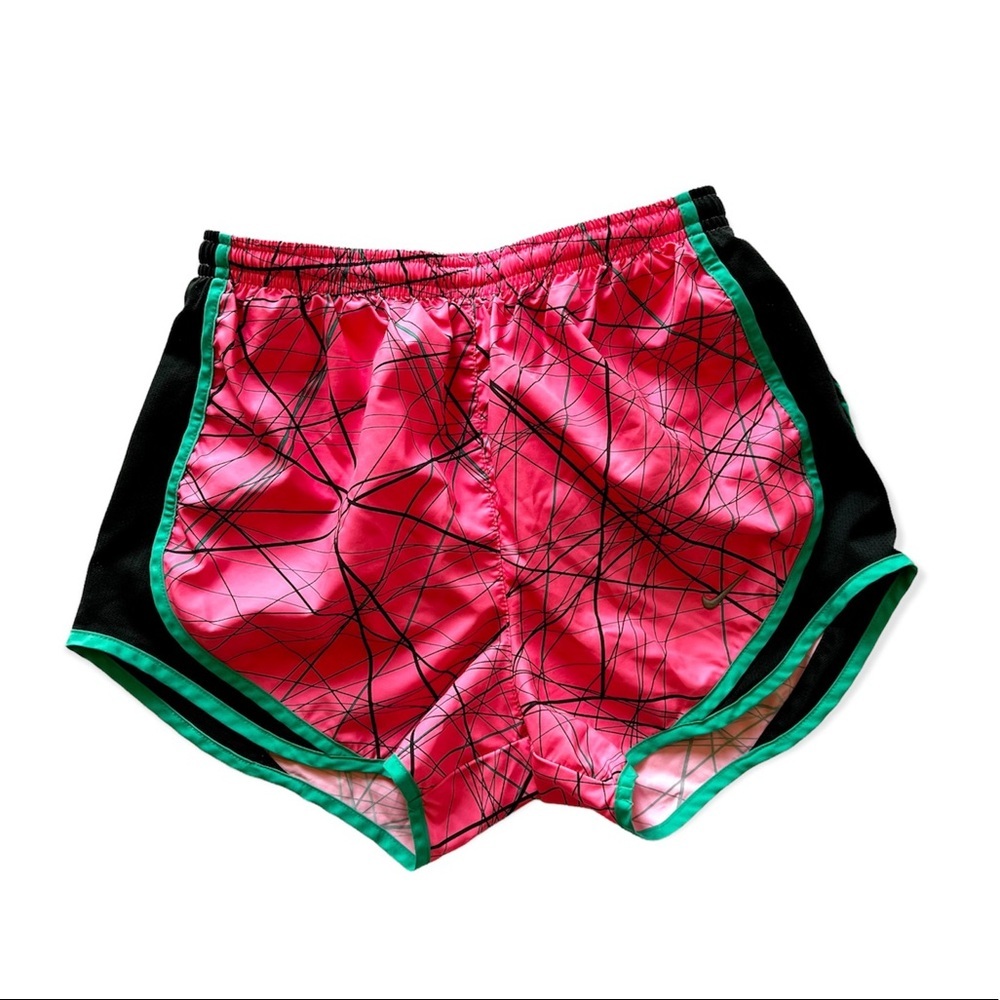 Nike Pink Green Black Dri-Fit Athletic Shorts Size XS